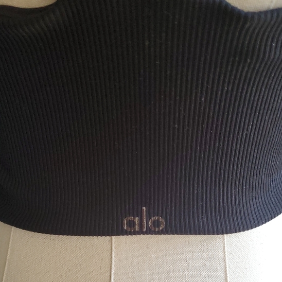 ALO Yoga Classic Black Square Neck Tank Sz M - Picture 7 of 10